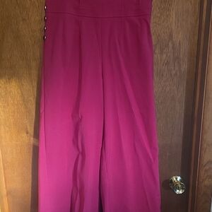 New York & Company Fuchsia Wide-Leg Pants